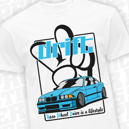 RWD LIFESTYLE BMW E36 - koszulka